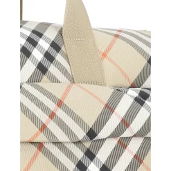 Burberry Rejsetasker*Duffel Bag med ternet mønster Beige