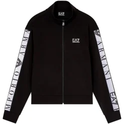 Emporio Armani EA7 Striktrøjer & Sweatere*Dynamic Athlete Zip Sweatshirt Sort