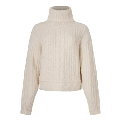 Isabel Marant Striktrøjer & Sweatere*Ecru Kabelstrikket Jumper Beige