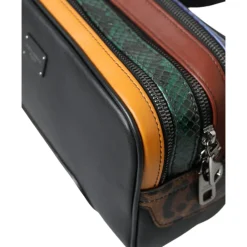 Dolce & Gabbana Bæltetasker*Eksotisk Leopard Læder Bæltetaske Sort