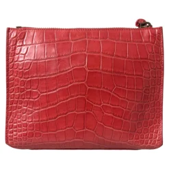 Balenciaga Clutch*Eksotisk Alligator Læder Clutch Rød