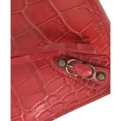 Balenciaga Clutch*Eksotisk Alligator Læder Clutch Rød