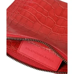 Balenciaga Clutch*Eksotisk Alligator Læder Clutch Rød