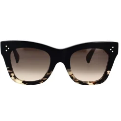 CELINE Solbriller*Elegant Cat-Eye Solbriller Brun Sort