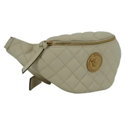 Versace Bæltetasker*Elegant hvid læder bæltetaske Grå