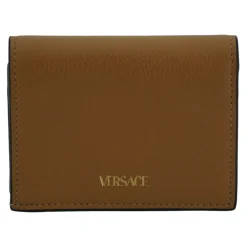Versace Punge & Kortholder*Elegant Kompakt Læderpung i Brun