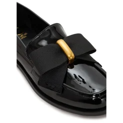 Cesare Gaspari Loafers*Elegant loafers med guld sløjfe Dorothy - Patent Sort