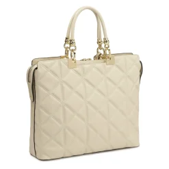 Kazar Laptop Tasker*Elegant quiltet lædertaske Beige