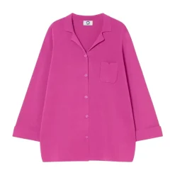 Marina Rinaldi Striktrøjer & Sweatere*Elegant Strik med Knapdetaljer Lilla