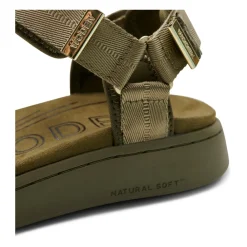 Woden Sandaler*Elegante flade sandaler med Natural Soft Technology Grøn