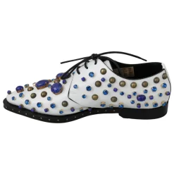 Dolce & Gabbana Snøresko*Elegante e ldersko med krystaller Hvid