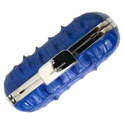 Balenciaga Clutch*Elektrisk Bl Crocodile Lder Clutch Blå