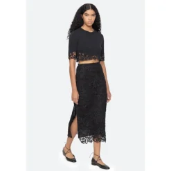 Sea NY Bluser & Skjorter*Elke Kurzarm Shirt Sort