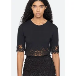 Sea NY Bluser & Skjorter*Elke Kurzarm Shirt Sort