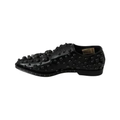 Dolce & Gabbana Snøresko*Embellished Patent Leather Loafers Sort