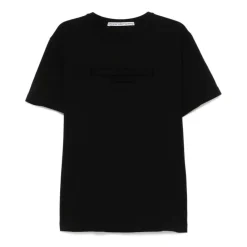 Alexander Wang T-Shirts*Embossed Logo Crew Neck T-Shirt Sort