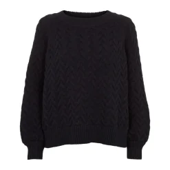 Basic Apparel Striktrøjer & Sweatere*Emma Sweater - Sort