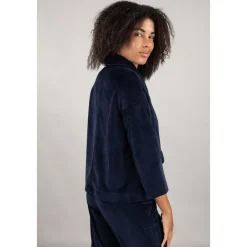 Circolo 1901 Jakker*Enkeltradet Velour Blazer Blå