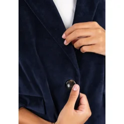 Circolo 1901 Jakker*Enkeltradet Velour Blazer Blå