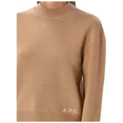 A.P.C. Striktrøjer & Sweatere*Esther Strik Crew Neck Sweater Brun