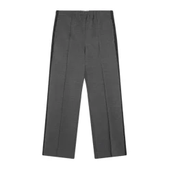 Miu Miu Bukser*Fabric Stitch Knit Pants Grå