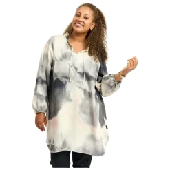 Pont Neuf Bluser & Skjorter*Fauna Tunika i Rose Tencel Stof Multifarvet