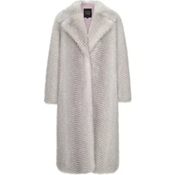 Cesare Gaspari Frakker*Faux Fur Coat Natalie - Hvid