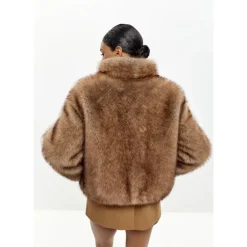 Cesare Gaspari Jakker*Faux Fur Shearling Jackets Brun