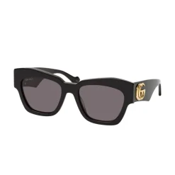 Gucci Solbriller*Firkantet Cat Eye Solbriller i Sort