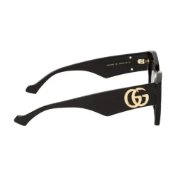 Gucci Solbriller*Firkantet Cat Eye Solbriller i Sort