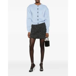 ROTATE Birger Christensen Striktrøjer & Sweatere*Firm Knit Cardigan Blå