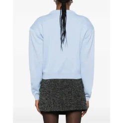 ROTATE Birger Christensen Striktrøjer & Sweatere*Firm Knit Cardigan Blå