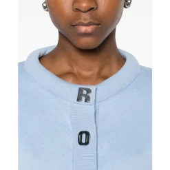 ROTATE Birger Christensen Striktrøjer & Sweatere*Firm Knit Cardigan Blå