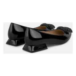 ALMA EN PENA Ballerina Sko*Flad sko cirkulært ornament Sort