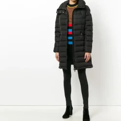 Moncler Frakker*Flammette Nylon Dunjakke Sort