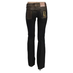 John Galliano Jeans*Flared Denim med Flatterende Talje i Sort