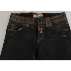 John Galliano Jeans*Flared Denim med Flatterende Talje i Sort