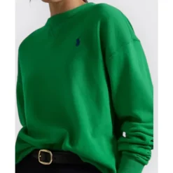 Polo Ralph Lauren Sweatshirts*Fleece Sweatshirt med Rund Hals Grøn