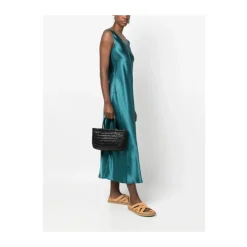 Dragon Diffusion Indkøbstasker*Flettet Læder Tote Taske Sort