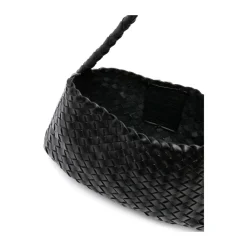 Dragon Diffusion Indkøbstasker*Flettet Læder Tote Taske Sort