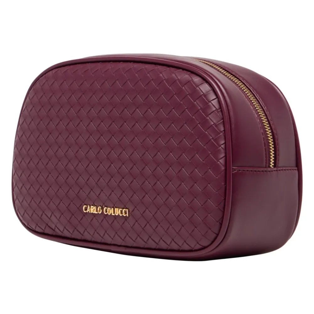 Carlo Colucci Toilettasker*Flettet Toilettaske Rød