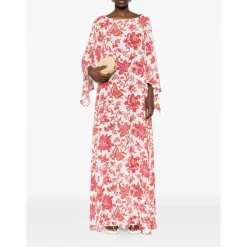 Etro Kjoler*Floral Maxi Dress Multifarvet