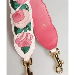 Dolce & Gabbana Tilbehør Til Tasker*Floral skulderrem i kalvelæder Multifarvet