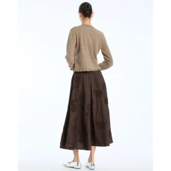 ROTATE Birger Christensen Nederdele*Flower Maxi Skirt Brun