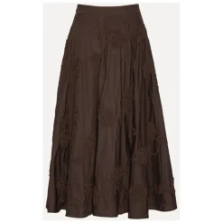 ROTATE Birger Christensen Nederdele*Flower Maxi Skirt Brun