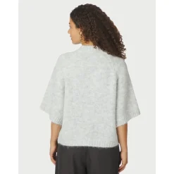 Neo Noir Striktrøjer & Sweatere*Fluffy Knit Cardigan Grå