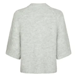 Neo Noir Striktrøjer & Sweatere*Fluffy Knit Cardigan Grå
