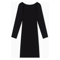 Emporio Armani Kjoler*Fluid Crepe Dress Sort