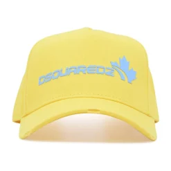 Dsquared2 Huer & Kasketter*Forvasket bomuld Maple Leaf cap Gul