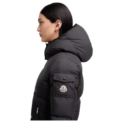 Moncler Jakker*Fourmines Hætteforet Kort Dunjakke Sort